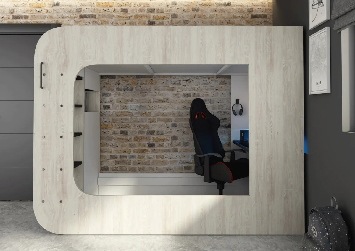 Gamer Bed 35.43" x 78.7" Natural Color