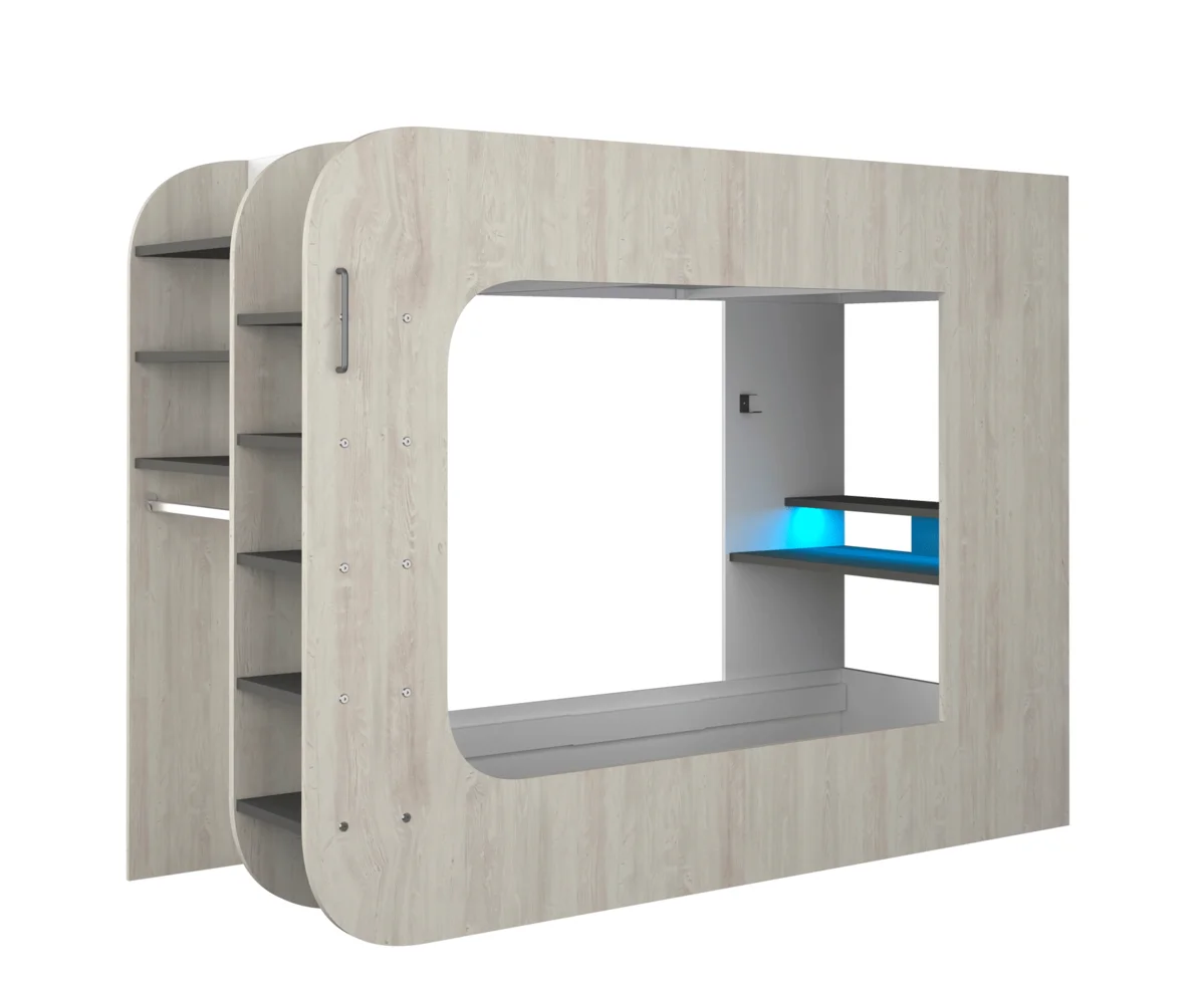 Gamer Bed 35.43" x 78.7" Natural Color