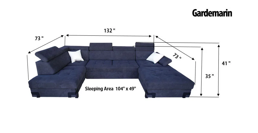 Gardemarin Sectional w/bed & storage