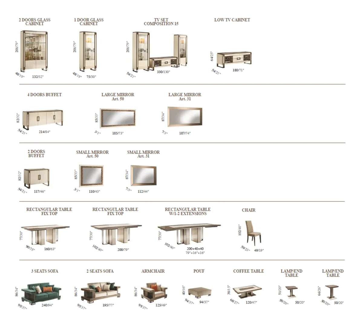 Poesia Bedroom w/ Light