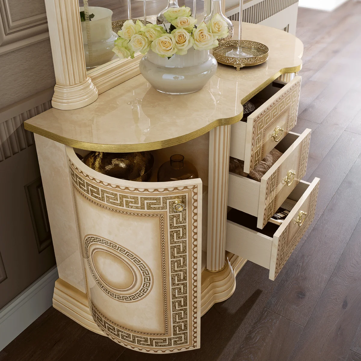 Aida 2 door Buffet Ivory