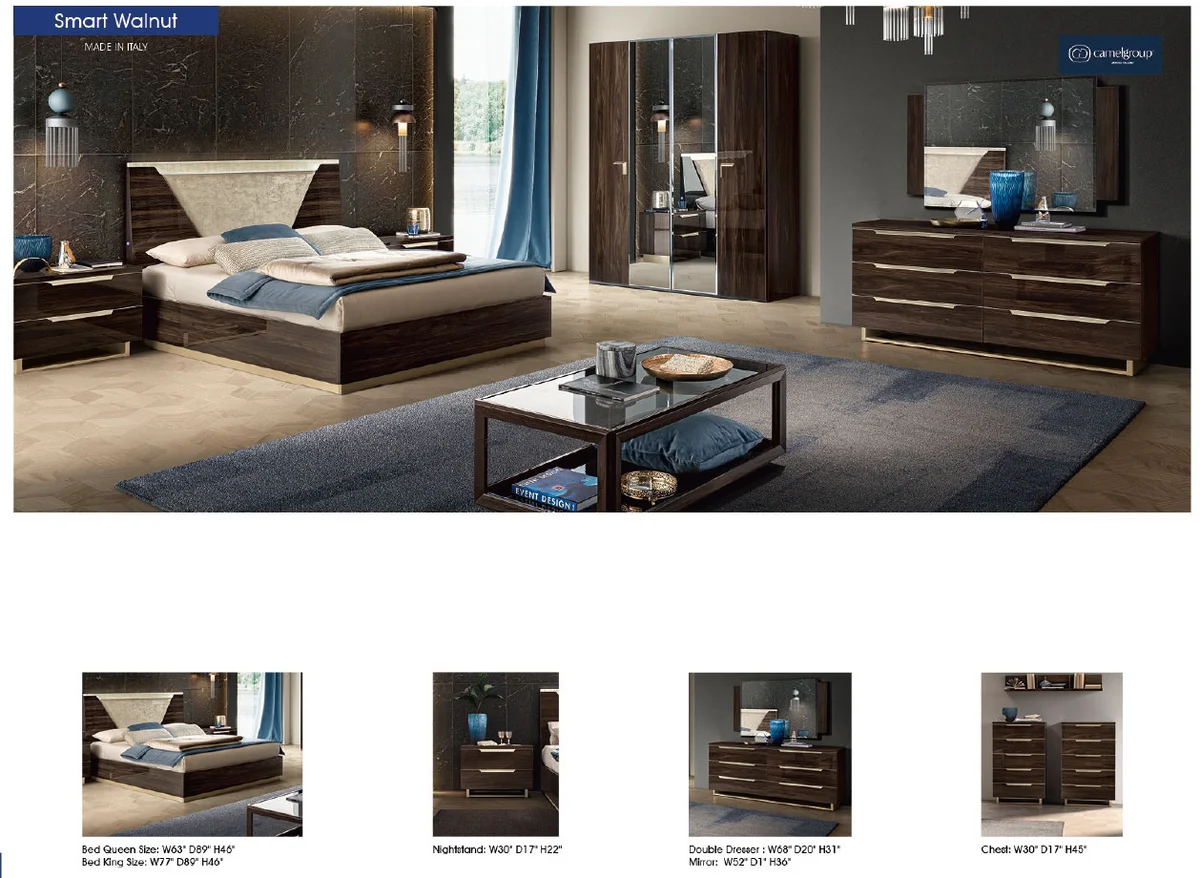 Smart Bed Walnut - View 2