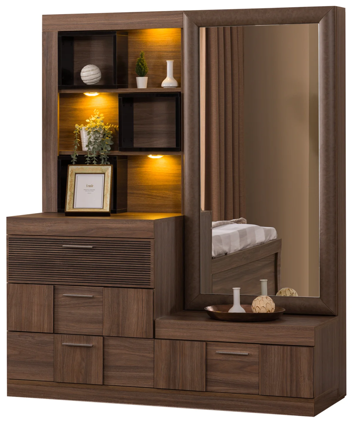 Lindo dresser with mirror & Pouff