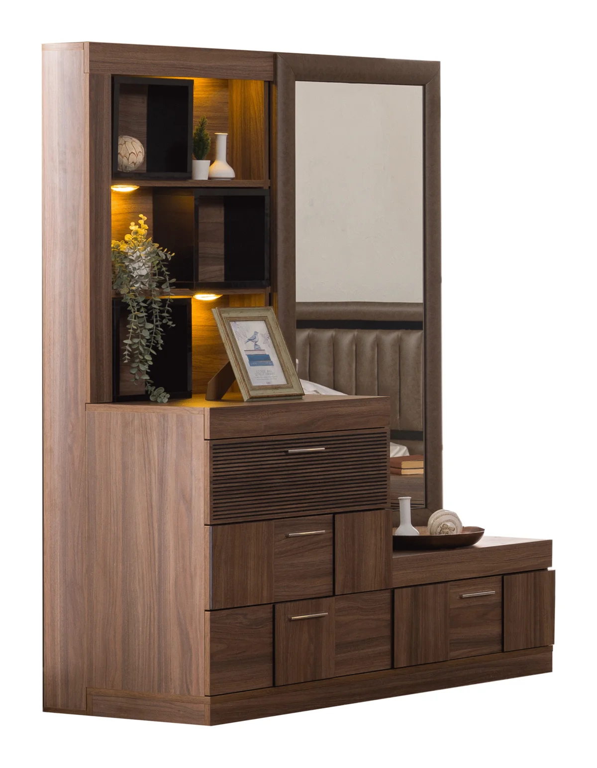 Lindo dresser with mirror & Pouff