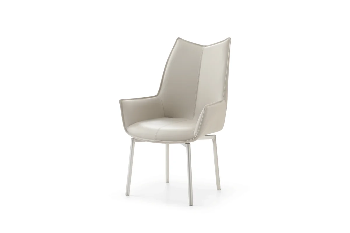 1218 swivel dining chair Grey Taupe - View 2