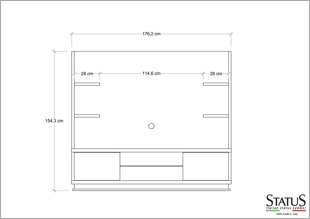 LCD wall unit