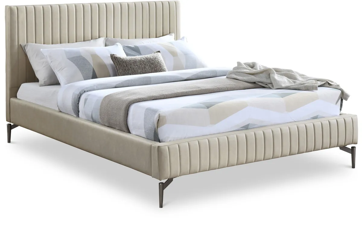 Gallo - King Bed - Beige