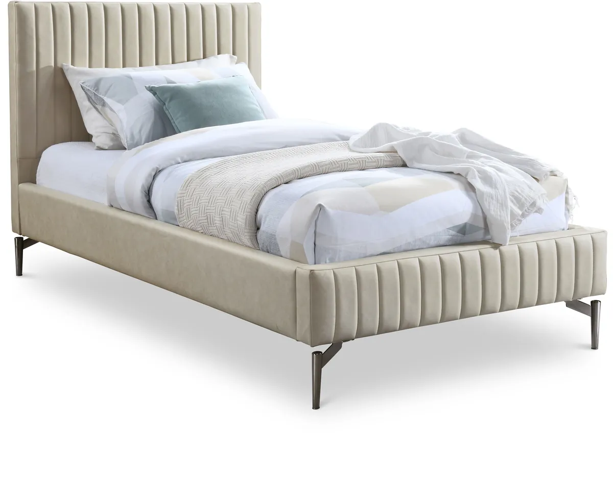 Gallo - Twin Bed - Beige