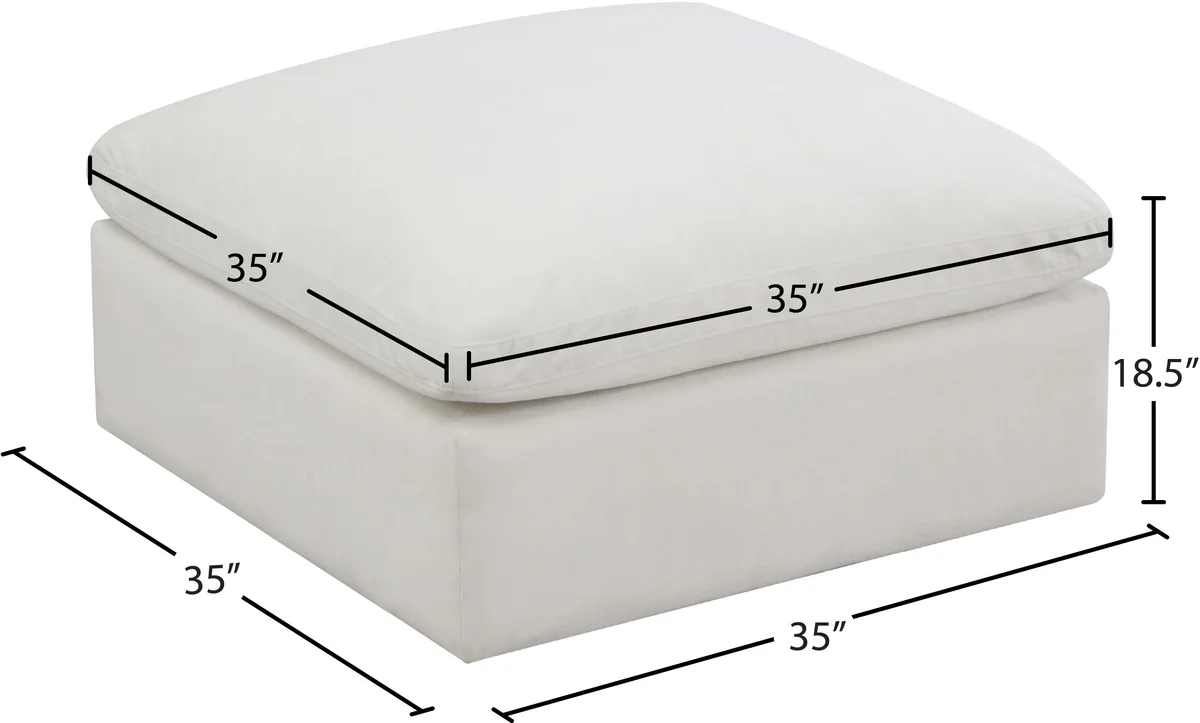 Plush - Ottoman - Cream