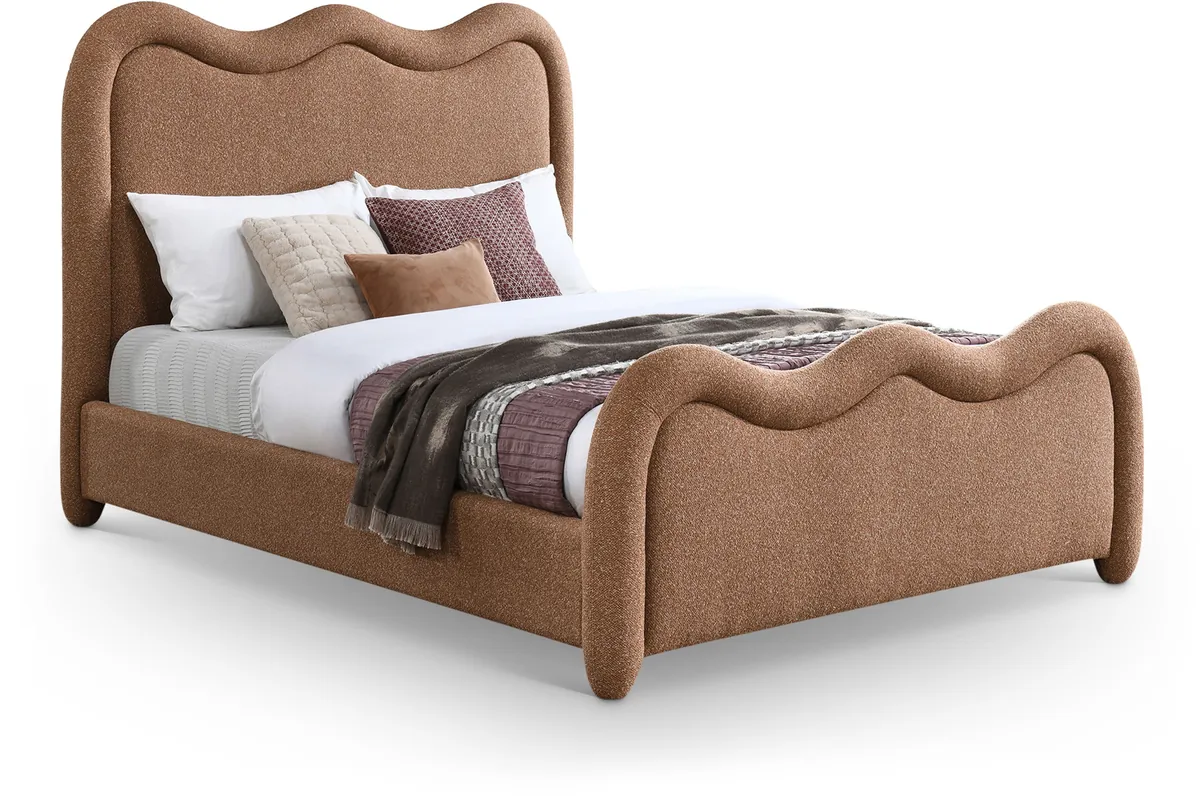 Gavin - King Bed - Cognac