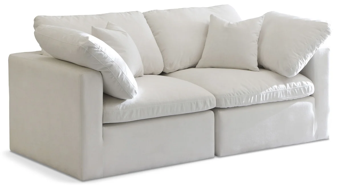 Plush - 2 Seat Modular Sofa - Cream