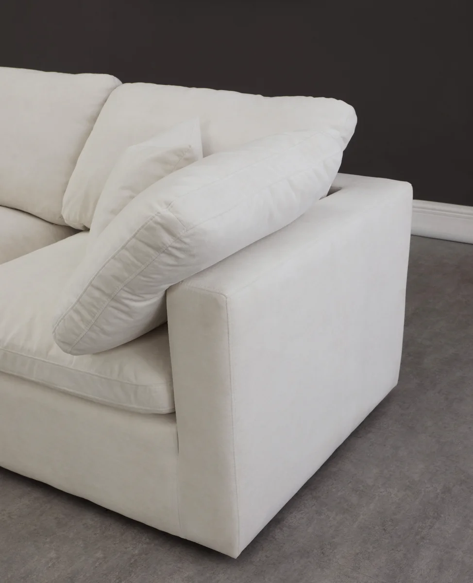 Plush - 2 Seat Modular Sofa - Cream