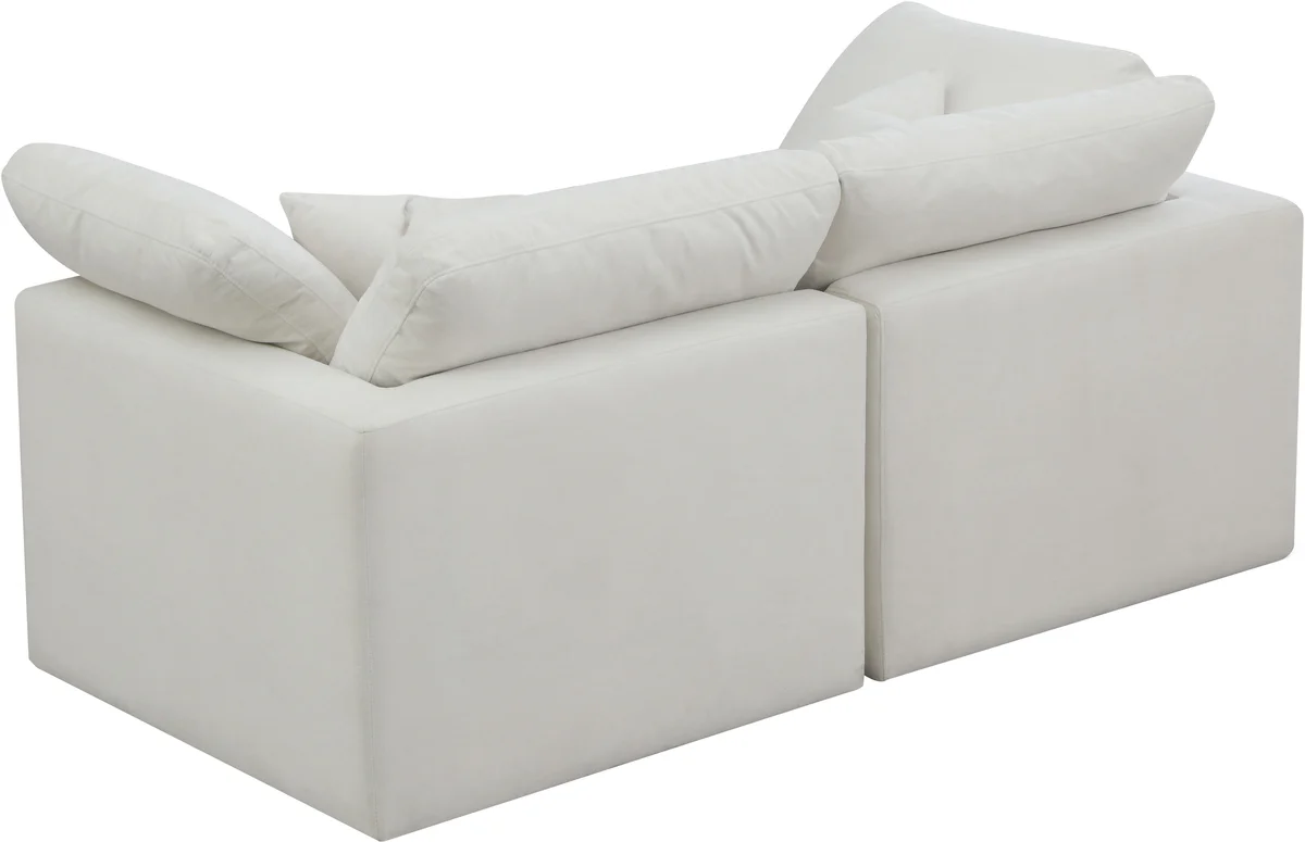 Plush - 2 Seat Modular Sofa - Cream