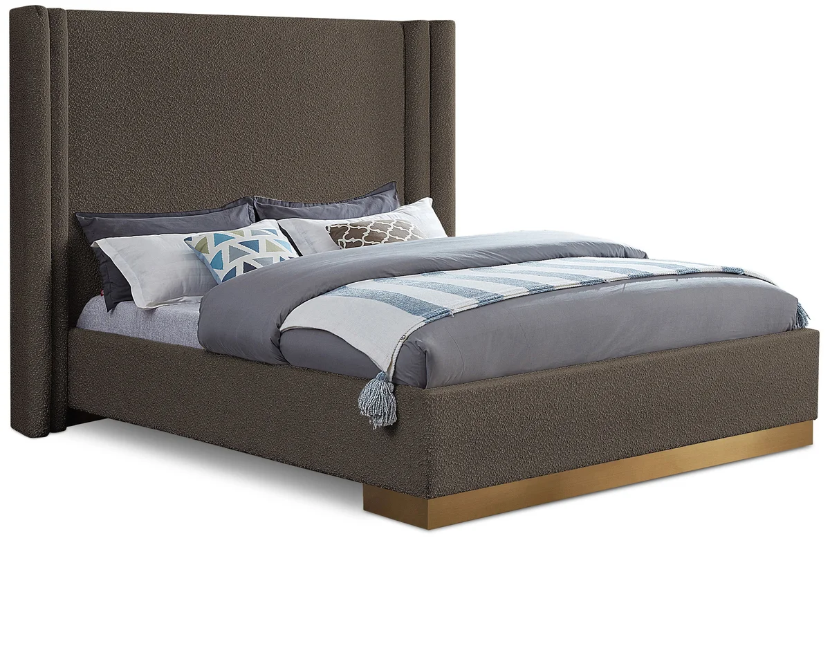 Halton - King Bed - Brown