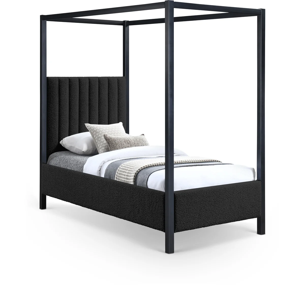 Kelly - Twin Bed - Black