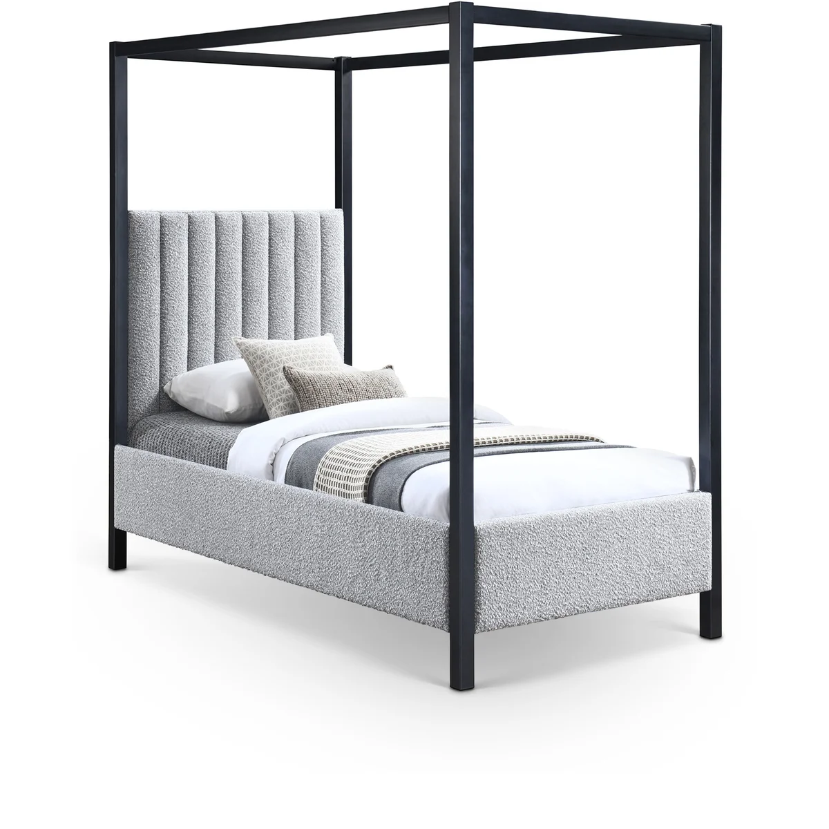 Kelly - Twin Bed - Gray
