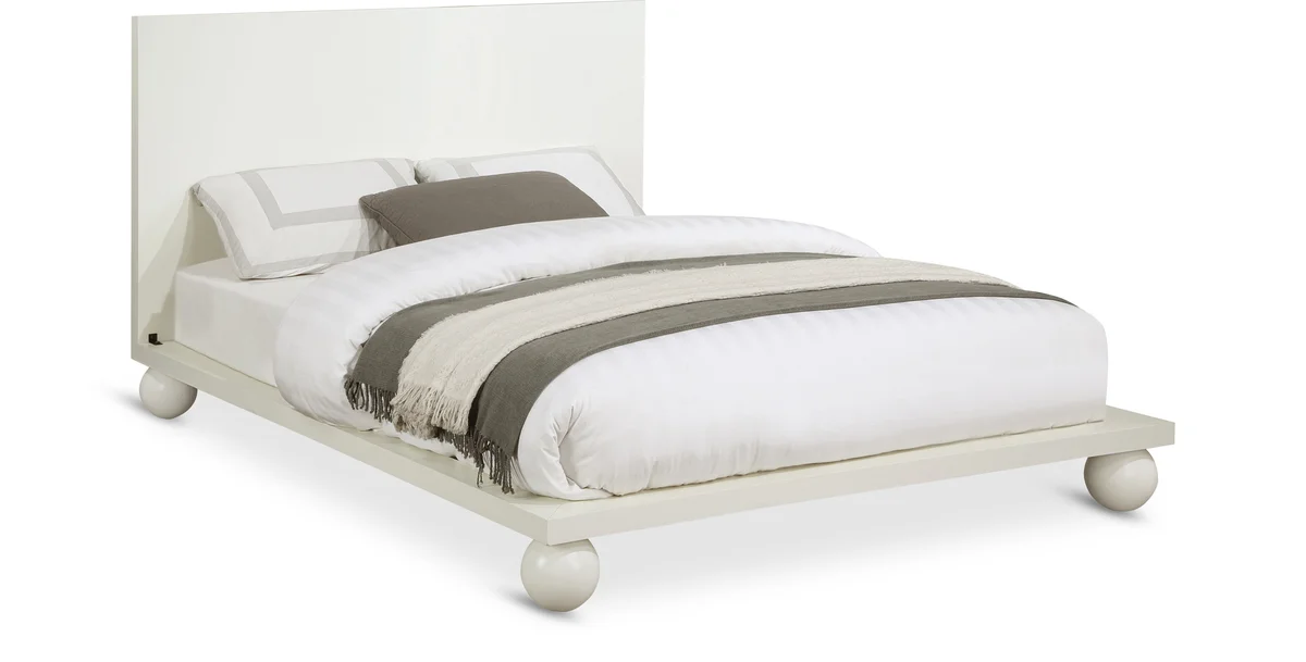 Kent - King Bed - Cream