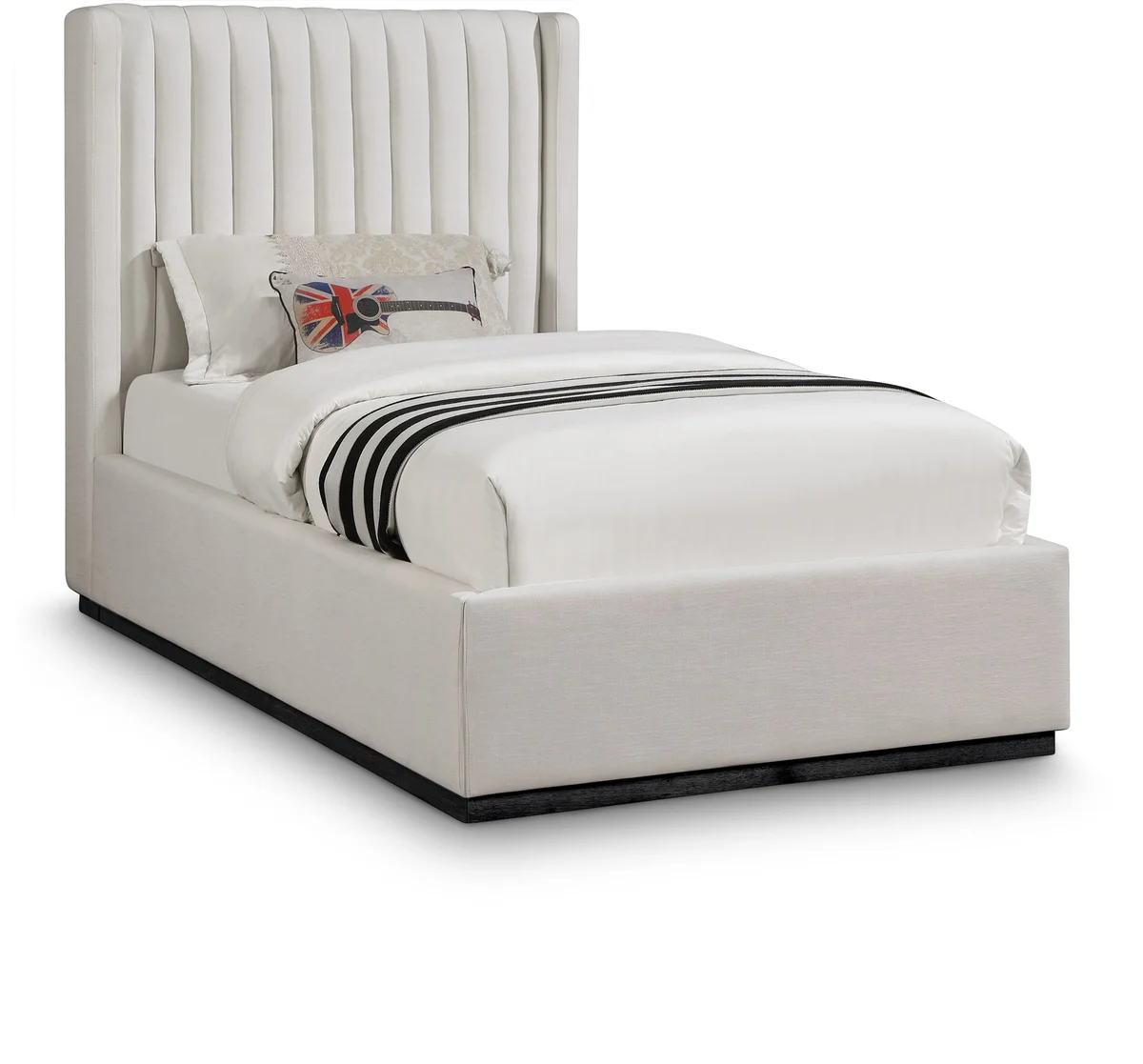 Logan - Twin Bed - Beige