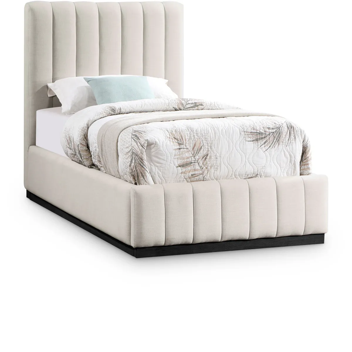 Lucia - Twin Bed - Beige