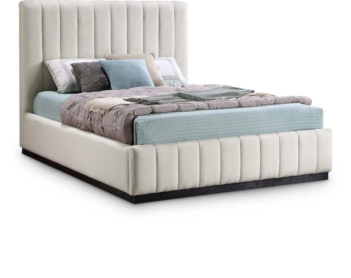 Lucia - Queen Bed - Beige