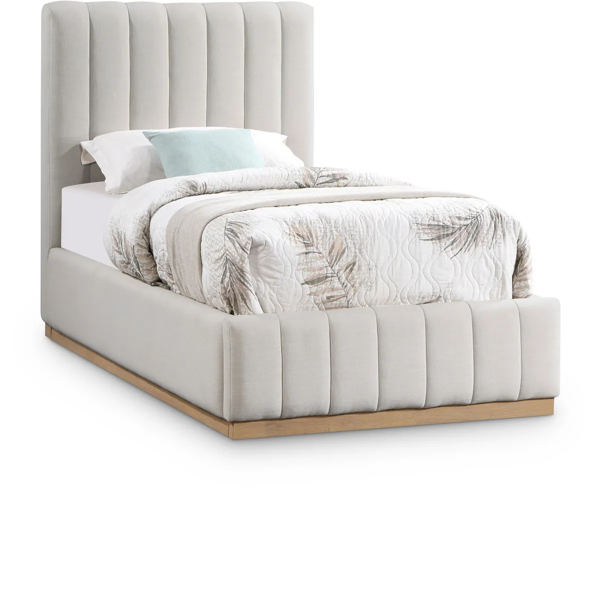 Lucia - Twin Bed - Cream