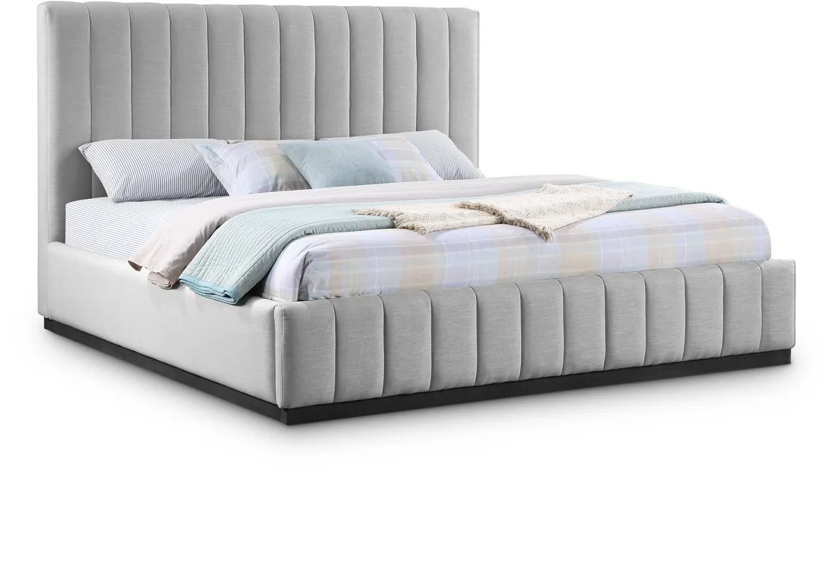 Lucia - King Bed - Gray
