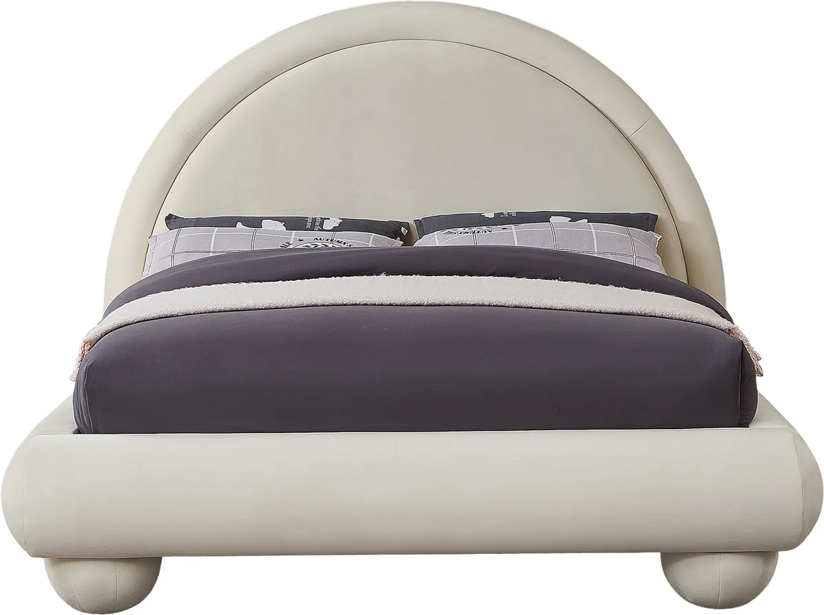 Madrid - Queen Bed - Cream - View 2