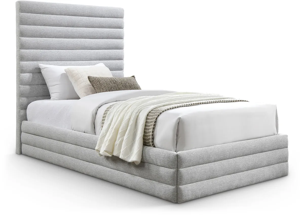 Maxwell - Twin Bed - Gray