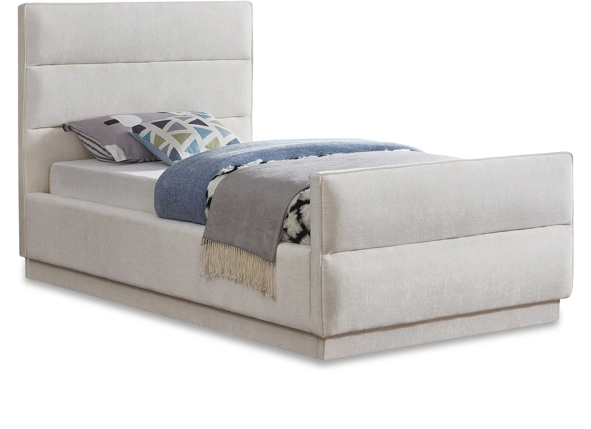 Paxton - Twin Bed - Cream