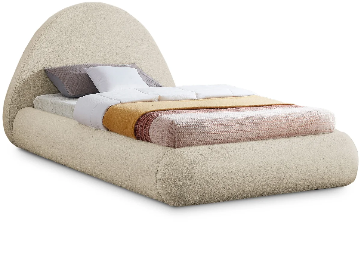 Rudy - Twin Bed - Beige