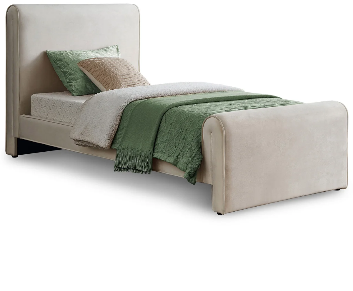 Sloan - Twin Bed - Cream