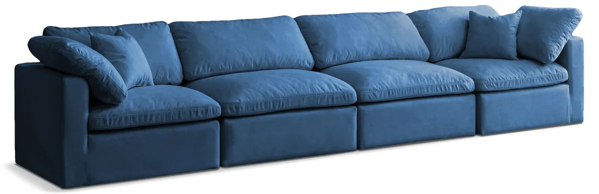 Plush - 4 Seat Modular Sofa - Navy
