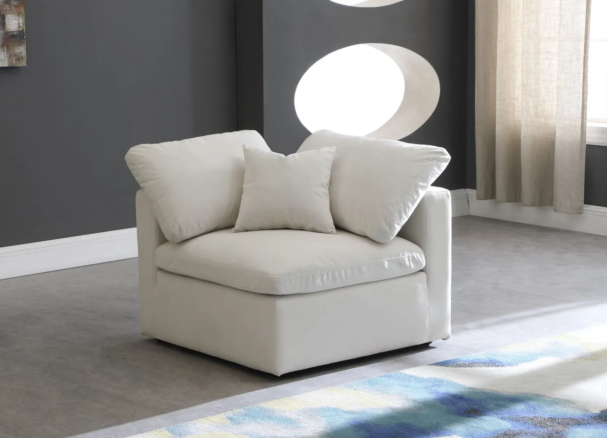 Plush - Corner Chair - Cream