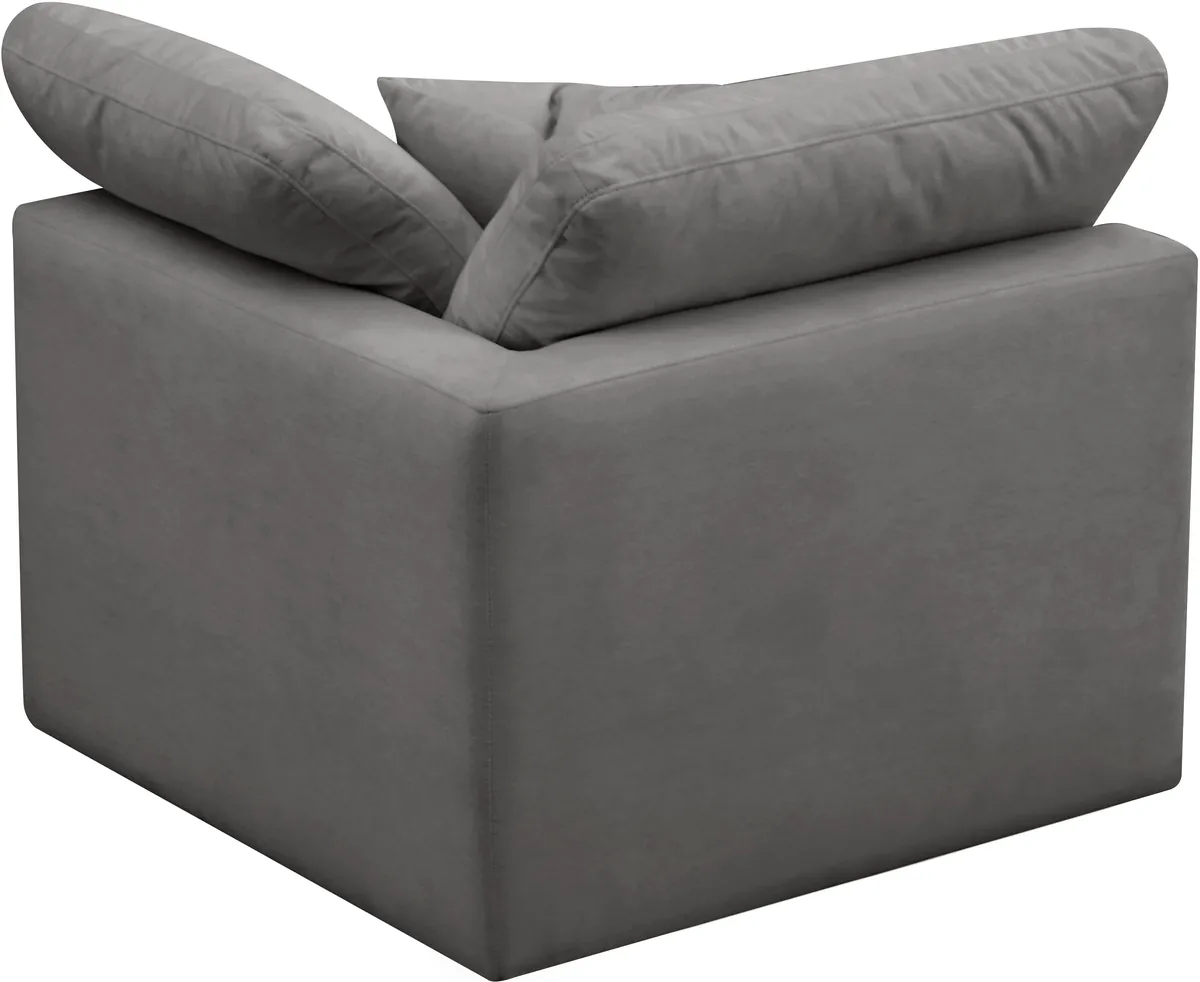Plush - Corner Chair - Gray