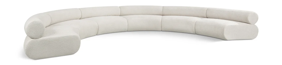 Bale - 6 Piece U-Shaped Modular Sofa - Cream
