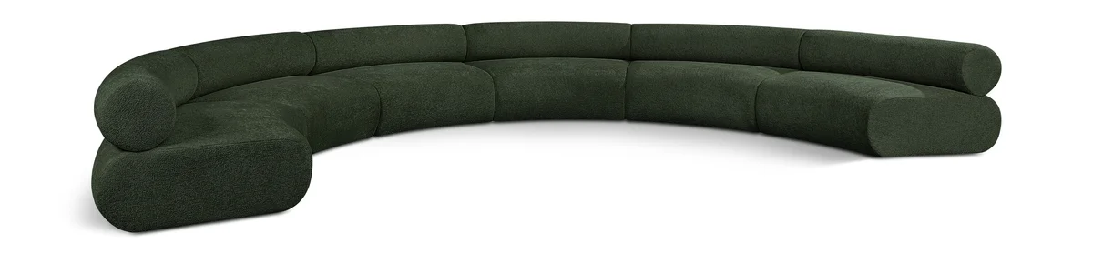 Bale - 6 Piece U-Shaped Modular Sofa - Green