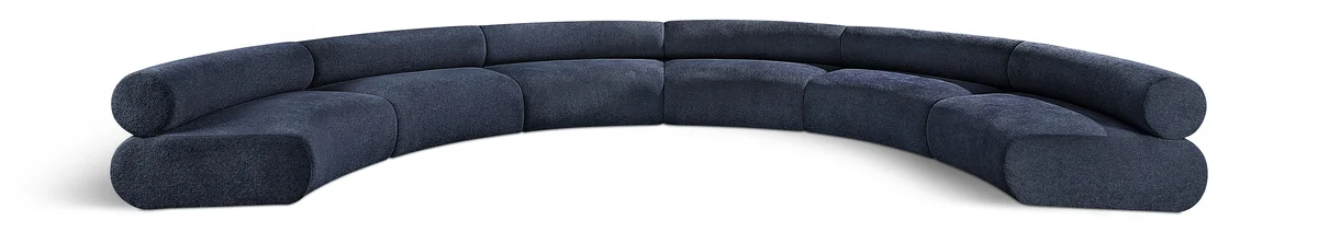 Bale - 6 Piece U-Shaped Modular Sofa - Navy