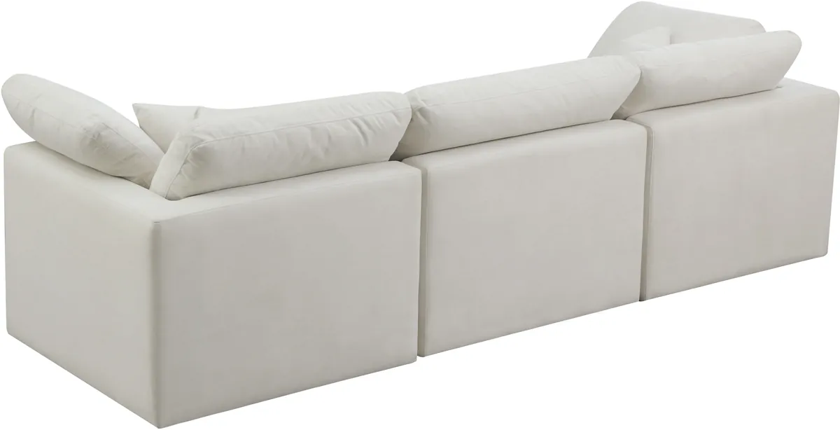 Plush - 3 Seat Modular Sofa - Cream