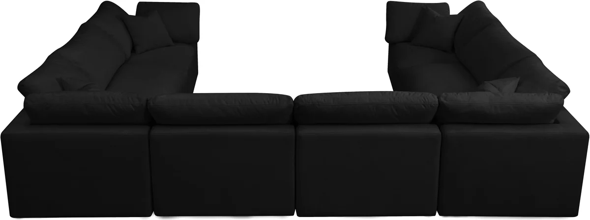 Plush - 8 Piece Modular Sectional - Black