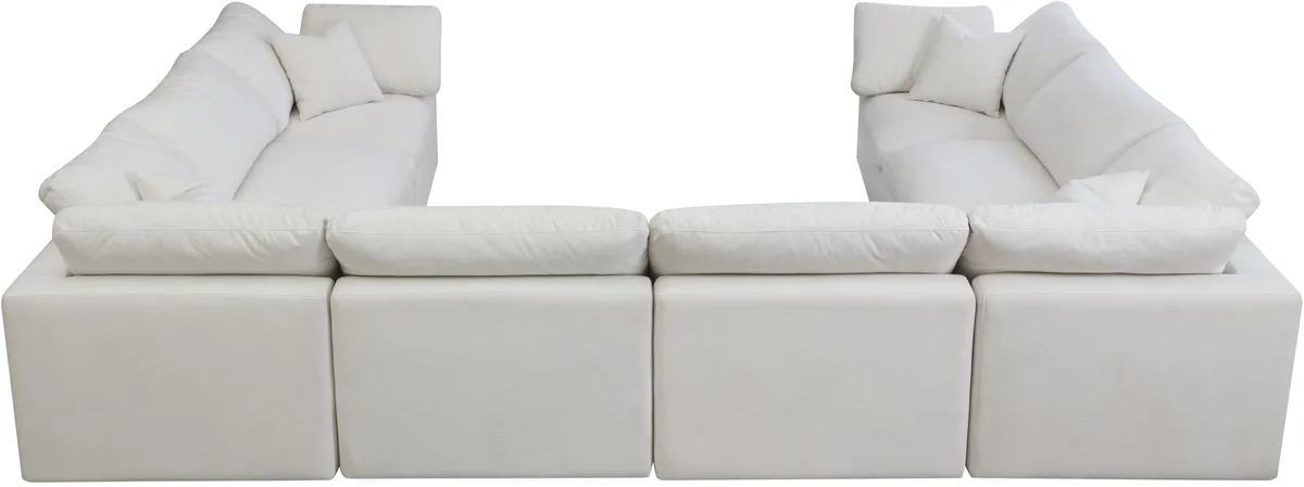 Plush - 8 Piece Modular Sectional - Cream
