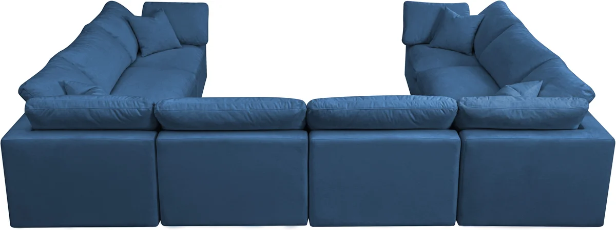 Plush - 8 Piece Modular Sectional - Navy