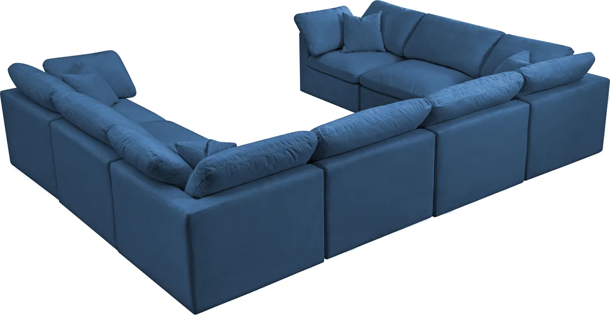 Plush - 8 Piece Modular Sectional - Navy