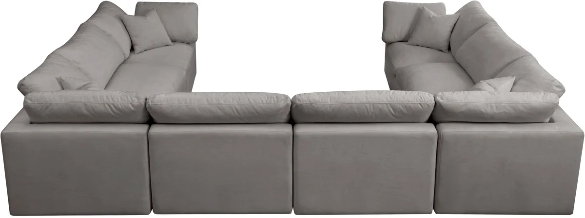 Plush - 8 Piece Modular Sectional - Gray