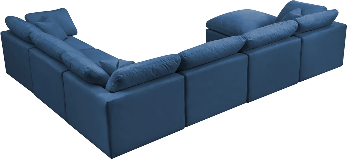 Plush - 7 Piece Modular Sectional - Navy
