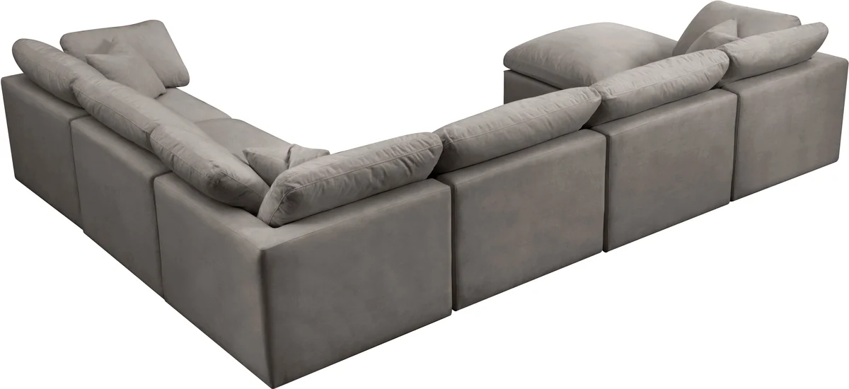 Plush - 7 Piece Modular Sectional - Gray