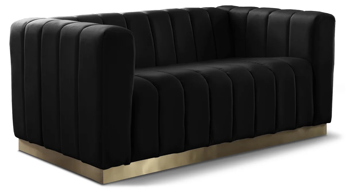 Marlon - Loveseat - Black