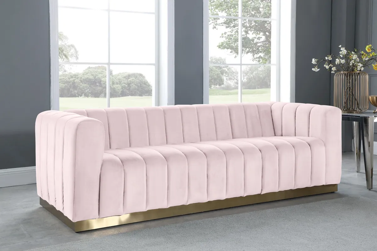 Marlon - Sofa - Pink - View 2