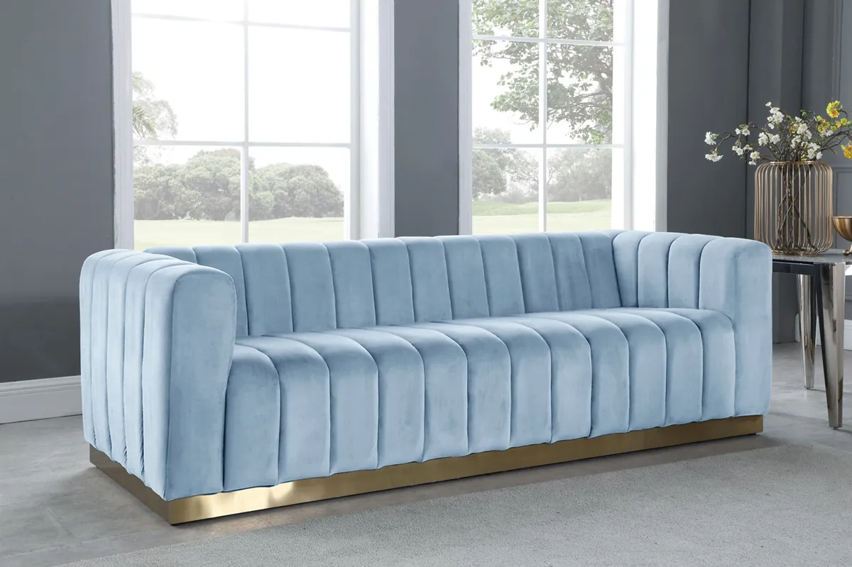Marlon - Sofa - Sky Blue - View 2