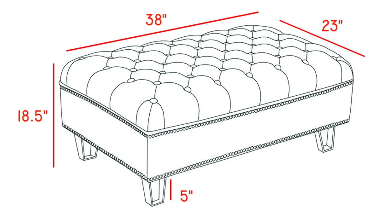 Lucas - Ottoman - Cream