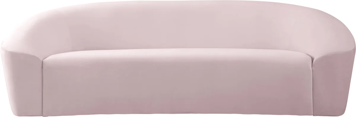 Riley - Velvet Sofa - Pink